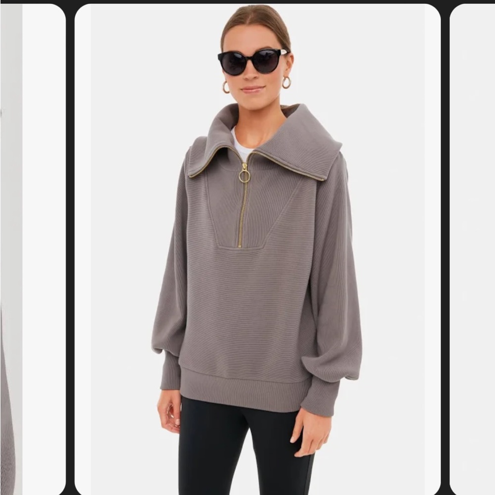 NWT Varley vine half zip pull over